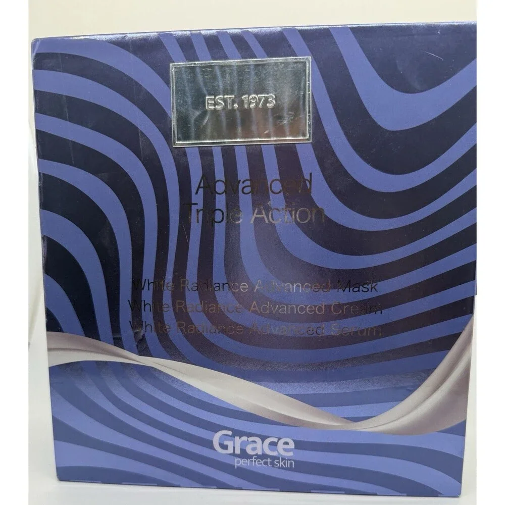 Grace‎ Advanced Triple Action White Radiance Advanced Mask~Cream~Serum 3 Pcs